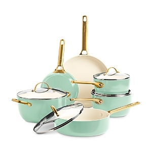 lot 24866 image: GreenPan - Reserve Ceramic Nonstick 10-Piece Cookware Set - Julep - Retail $399.8