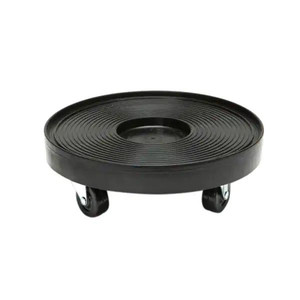 lot 24892 image: 12 in. Plant DollyCaddy Black (2 pack) Retail $44.14