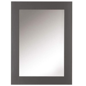 lot 24924 image: Home Decorators Collection (22 in. W x 30 in. H)  Framed Rectangular Bathroom Retail Vanity Mirror in Dark Charcoal - Retail $209.99