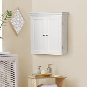 lot 24876 image: Elegant Home Fashions - Broadway Two Door Wall Cabinet with Two Contemporary Style Doors  Retail $110.96