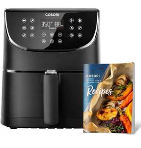 lot 28871 image: COSORI Air Fryer Oven Combo 5.8QT Max Xl Large Cooker (Cookbook with 100 Recipes), One-Touch Screen with 11 Precise Presets and Shake Reminder, Nonstick and Dishwasher-Safe Square Design Basket, Black