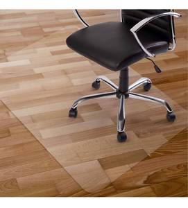 lot 28896 image: Kuyal Clear Chair Mat, Hard Floor Use, 48 x 30 Transparent Office Home Floor Protector mat Chairmats (30 X 48 Rectangle)