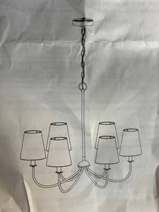 lot 29829 image: Home Angel Ceiling Light Fixture with 6 Lights