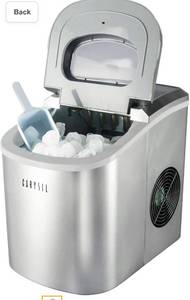 lot 29857 image: Portable Ice Maker 12 kg24h for Countertop, Ice Cubes Ready in Quick time with Ice Scoop