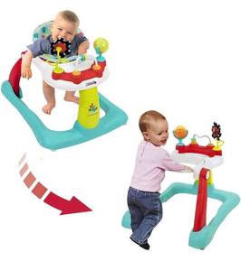 lot 29861 image: Kolcraft Tiny Steps 2-in-1 Infant & Baby Activity Walker - Seated or Walk-Behind, Jubliee