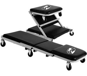 lot 29869 image: Pro-Lift C-2036D Grey 36 Z-Creeper Seat , Black