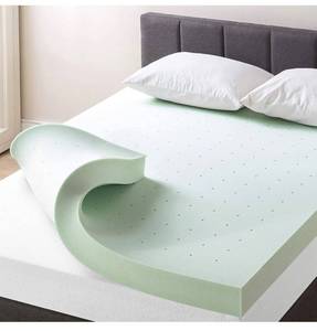 lot 73564 image: Best Price Mattress 4 Inch Ventilated Memory Foam Mattress Topper with Calming Green Tea Infusion, CertiPUR-US Certified, King