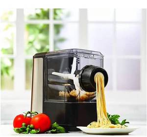 lot 73569 image: Emeril Lagasse Pasta & Beyond Electric Pasta and Noodle Maker Machine, 8 Pasta Shapes with Slow Juicer Attachment, Black