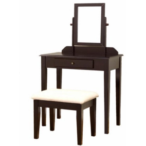 lot 73574 image: Home Craft 3-piece Vanity Set, Mahogany