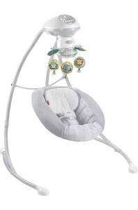lot 73608 image: Fisher-Price Hearthstone Swing, dual motion baby swing seat with music, sounds, and motorized mobile