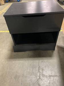 lot 73614 image: Black Night stand 22W x 17 D x 20 H