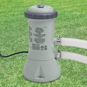 lot 30616 image: Intex 1000 GPH Easy Set Above Ground Swimming Pool Cartridge Filter Pump System