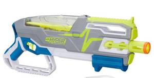 lot 30642 image: Nerf Hyper Siege-50 Pump-Action Blaster and 40 Nerf Hyper Rounds, 110 FPS Velocity, Easy Reload, 50- Round Capacity