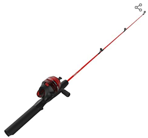 lot 34207 image: Zebco Dock Demon Spinning Reel or Spincast Reel and Fishing Rod Combo, 30-Inch Durable Fiberglass Rod, QuickSet Anti-Reverse Fishing Reel