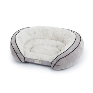 lot 34216 image: Petlinks Supreme Soother Gel Memory Foam Pet Bed Medium Gray 28 x 21 x 7