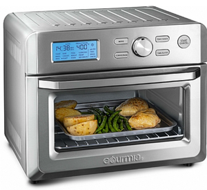 lot 34227 image:  Gourmia GTF7600 16-in-1 Digital Air Fryer Stainless Steel Toaster Oven
