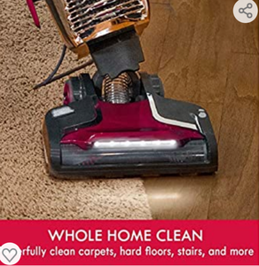 lot 34233 image: Kenmore BU4020 Intuition Bagged Upright Vacuum Lift-Up Carpet Cleaner 2-Motor Power Suction with HEPA Filter, Pet Handi-Mate, 3-in-1 Combination Tool, Red
