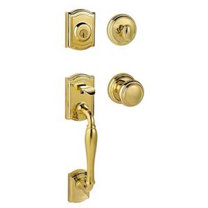 lot 34238 image: Baldwin Prestige Wesley Single Cylinder Handleset with Alcott Knob Featuring Smartkey Security