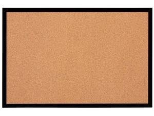 lot 34242 image: Quartet Cork Board Bulletin Board, 2 x 3 Framed Corkboard, Black Frame, Damaged