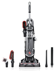 lot 34255 image: Hoover MAXLife Elite Swivel XL Pet Vacuum Cleaner with HEPA Media Filtration, Bagless Multi-Surface Upright for Carpets and Hard Floors, UH75250, Grey