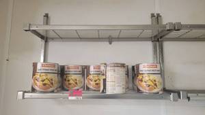 lot 14616 image: Amco Stainless Steel 2-Tier Wall Mount Shelf