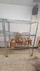 lot 14618 image: Amco 3-Tier Metal Shelf