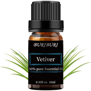 lot 4599 image: Vetiver Essential Oil 10 ml 100% Pure Undiluted Therapeutic Grade for Skin, Body. Perfect for Aromatherapy Diffuser.