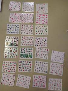 lot 4626 image: 24 different sets of nail stickers