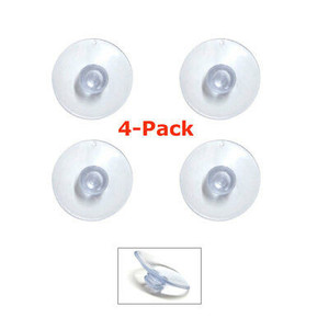 lot 4627 image: 2 pack of 4-piece Suction Cups no clips