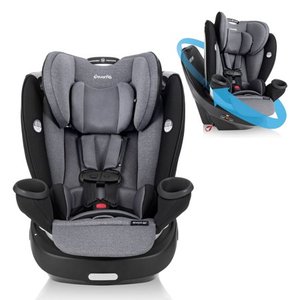 lot 4651 image: GOLD Revolve360 Rotational All-In-One Convertible Car Seat (Moonstone Gray)