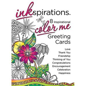 lot 4661 image: Inkspirations Color Me Greeting Cards Set of 8