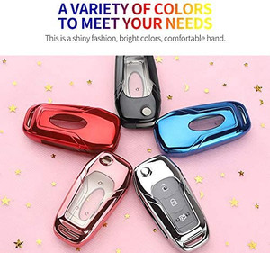 lot 4672 image: Black linwei for Ford Key Fob case Cover Key Fob Cover for Ford, Protection Ford Key Case fit to Ford Keychain Ford F150 F250 2015 2016 2017-2022 Ford Accessories