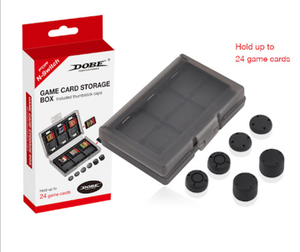 lot 4674 image: Switch Game Card Storage Box TNS-1844 holds up to 24 games includes thumbstick caps
