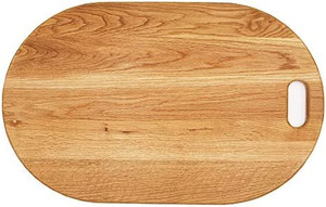 lot 6595 image: American Oak Wood Oversized Serving Board Charcuterie Board For Serving damage see photos