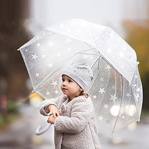 lot 8837 image: Kids Clear and Transparent Umbrella