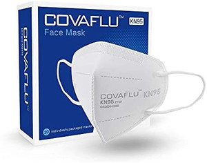 lot 8848 image: Covaflu KN95 Face Mask Pack of 10 Fold Flat Masks Comfortable Fit