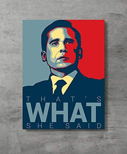 lot 9083 image: FAYFA Thats What She Said - Michael Scott Quote 19 - Office Hope Art Poster Print,18x24 inch