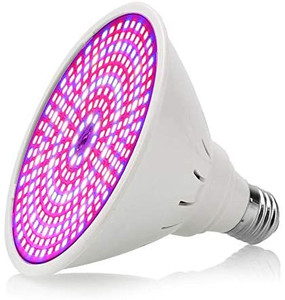 lot 9099 image: 100W LED Grow Light Bulb, Plant Light E27 Bulb Full Spectrum Growing Lamp for Indoor Plants Succulents Flowers Vegetables Greenhouse Hydroponic Growing (290 LEDs  1 bulb