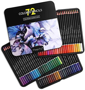 lot 9100 image: Magicfly 72 Colored Pencils Set, Oil-Based Colored Pencils for Adults, Artists, Art Colored Pencils for Coloring Books, Drawing Arts & Sketching