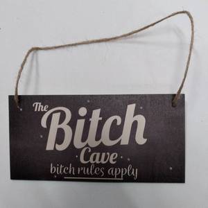 lot 9140 image: SMALL WOODEN SIGN FOR DOOR