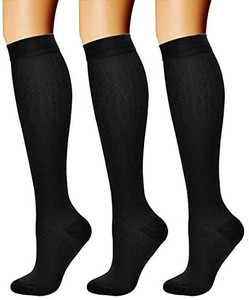 lot 9154 image: Compression Socks for Women & Men Circulation LXL, Best for All Day Wear Running Nurse bonus 5 pair total