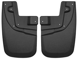 lot 10052 image: Husky Liners Mud Guards  Front Mud Guards - Black  56931  Fits 2005-2015 Toyota Tacoma w OEM Fender Flares & Mud Guards 2 Pcs