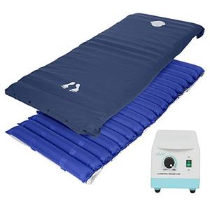 lot 10054 image: Vive Alternating Pressure Mattress 5 - Air Topper Pad for Bed Sore, Ulcer Prevention, Bedridden Treatment - Inflatable, Quiet Alternative Cover - Fits Hospital Bed - Includes Electric Pump System