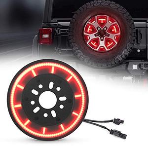 lot 10068 image: SUPAREE Plug & Play Spare Tire Brake Light T- Style Wheel Light 3rd Third Brake Light Compatible with 2018 2019 2020 Wrangler JL JLU with Back Up Camera