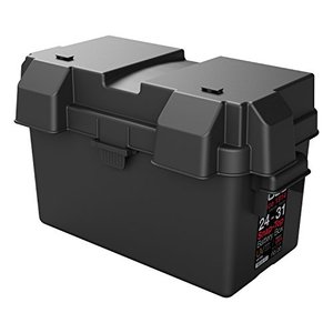 lot 10071 image: NOCO HM318BKS Group 24-31 Snap-Top Battery Box for Marine, RV, Camper and Trailer Batteries