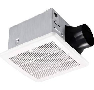 lot 10078 image: Tech Drive Bathroom fan 110 CFM, 1.2Sone No Attic access Needed Installation,Very Quiet Bath Ventilation and Exhaust Fan, Ceiling Mounted Fan,White Plastic Grille