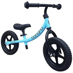 lot 10087 image: Banana LT Balance Bike - Lightweight Toddler Bike for 2, 3, 4, and 5 Year Old Boys and Girls - No Pedal Bikes for Kids with Adjustable Handlebar and seat - Aluminium, EVA Tires - Training Bike (Blue)