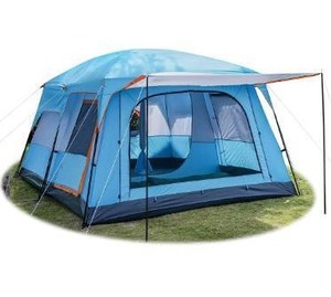 lot 10088 image: KTT Extra Large Tent 12 Person(Style-B),Family Cabin Tents,2 Rooms,Straight Wall,3 Doors and 3 Windows with Mesh,Waterproof,Double Layer,Big Tent for Outdoor,Picnic,Camping,Family,Friends Gathering