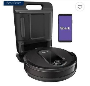 lot 10111 image: Shark IQ Robot Vacuum with XL Self Empty Base, Bagless, Self Cleaning Brushrol