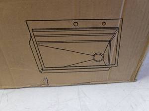lot 10117 image: stainless steel sink satin finish 26x22